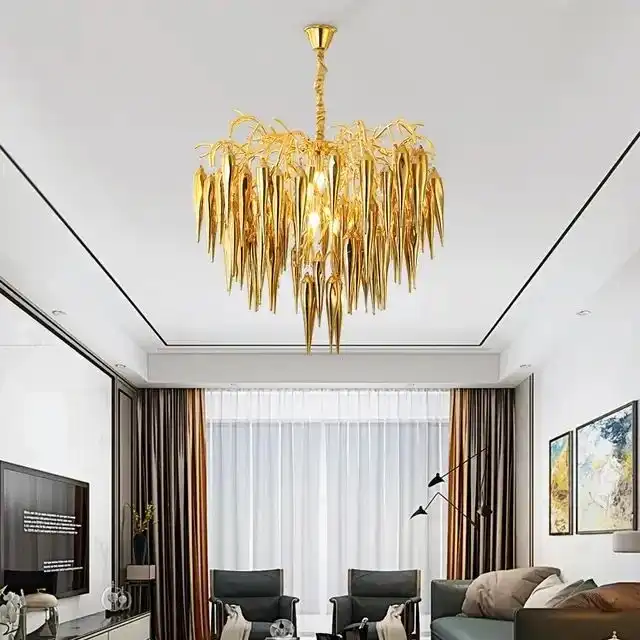 Gold Galcial (Glass, 24Inches) Chandelier